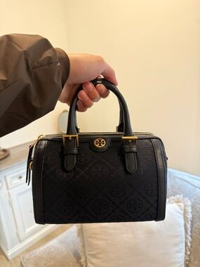 Tory Burch T Monogram Petite Barrel Bag